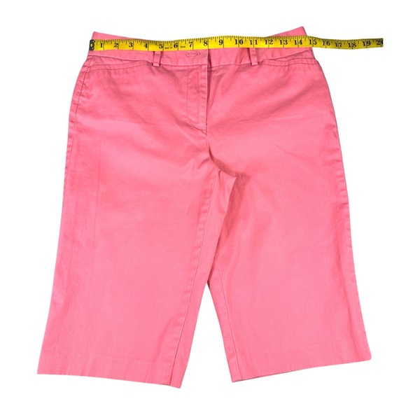 Talbots Women’s The Perfect Crop Collection Petite Bermuda Shorts – Pink Size 4P - Picture 3 of 14